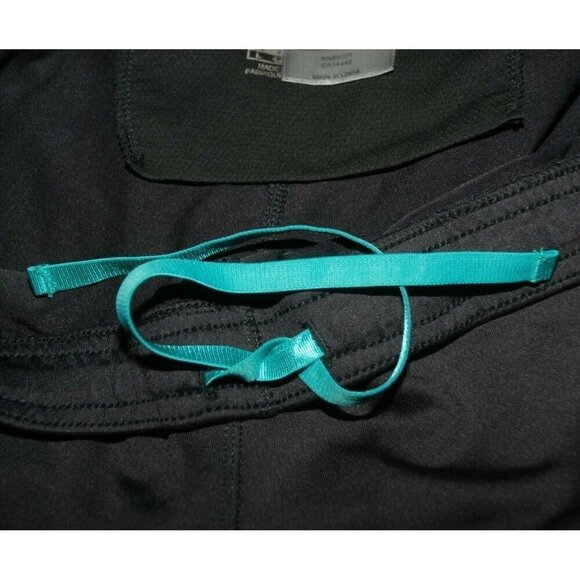 Ladies Mondetta Gray & Aqua Athletic Activewear Crop Workout Leggings Size L Bac - Picture 10 of 10